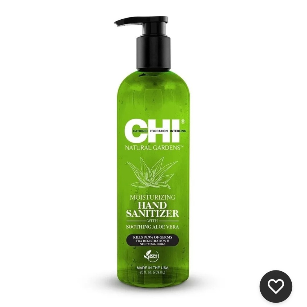 Chi Moisturizing Aloe Vera Hand Sanitizer NEW Natural Ingredients JUMBO 30oz